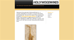 Desktop Screenshot of hollywoodwinds.com