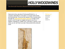 Tablet Screenshot of hollywoodwinds.com